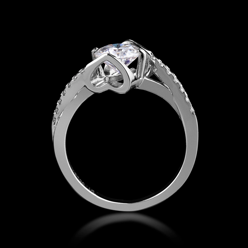Lab Grown Diamond Igi/Gia Design Customize Rose Gold Platinum Engagement Wedding Ring Silver Rings Custom Jewellery