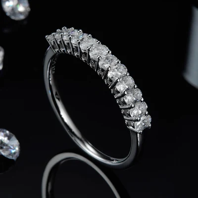 맞춤형 유행 반지, 맞춤형 멋진 Moissanite 영원 반지, 여성 쥬얼리, 925 스털링 실버 약혼 반지