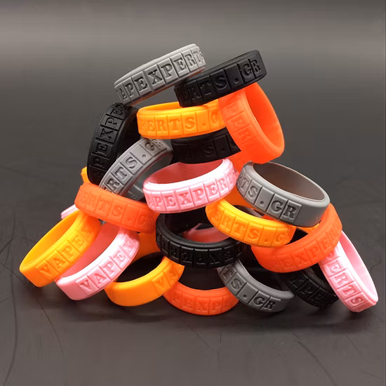 패션 디자인, 남성과 여성을 위한 내구성이 뛰어난 스포츠 실리콘 손가락 반지