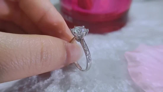 기간 한정 할인 18K 랩 다이아몬드 반지 여성용 다이아몬드 반지 여성용 다이아몬드 및 골드 웨딩 밴드 세팅